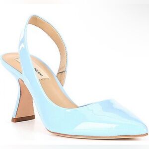 Antonio Melani Kacy Slingback Blue Patent Leather Pumps Size 9.5